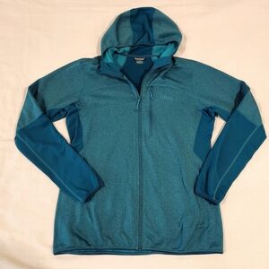 Rab Ascendor Hoody Jacket Womens 14 In Teal Blue Green